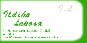 ildiko laposa business card